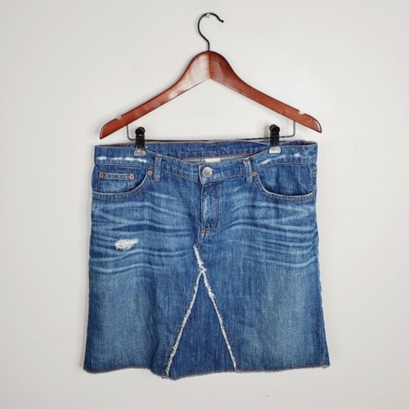 Banana Republic Denim - Banana Republic Denim Y2K 2000s Country Western Boho Skirt 30